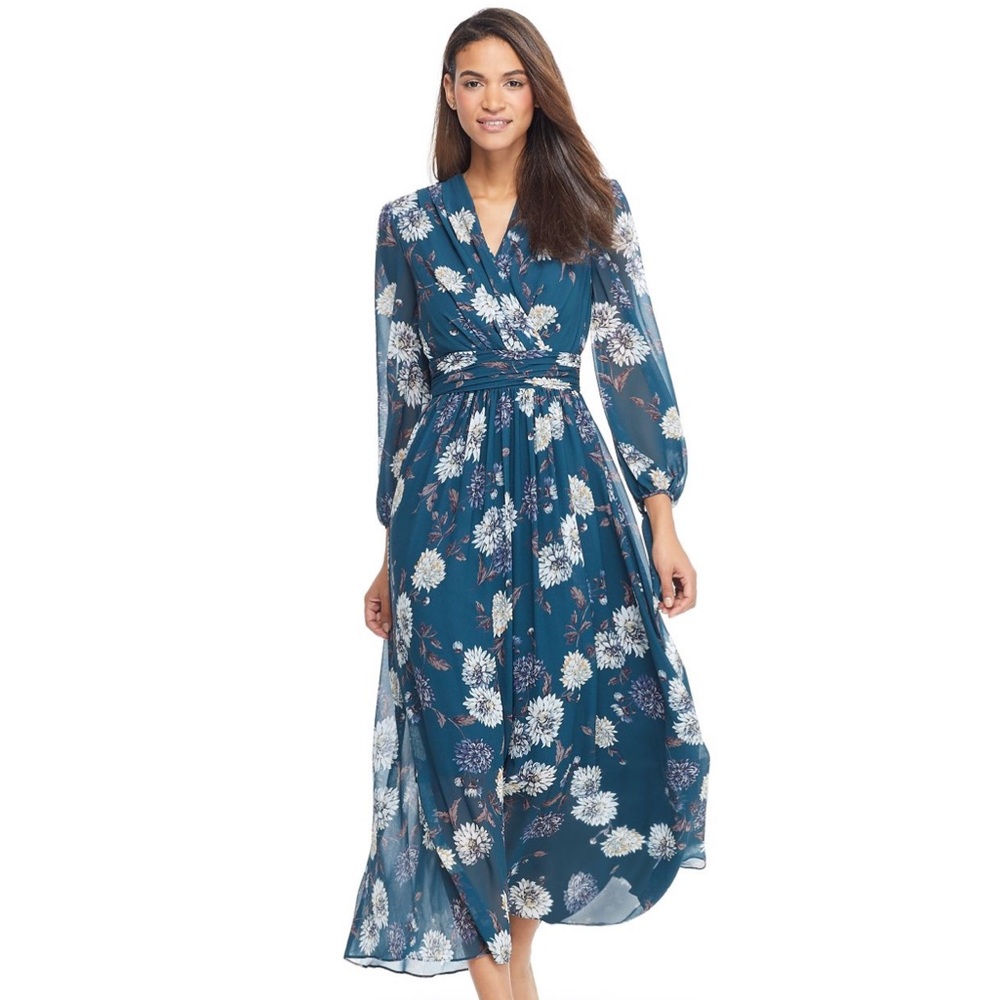 Gal Meets Glam beautiful teal maxi size 8